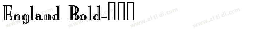 England Bold字体转换
